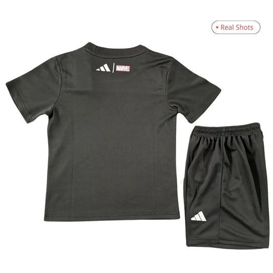 Real Madrid Marvel Warm Up Svart Barn Oppvarmingsdrakt 2025/26