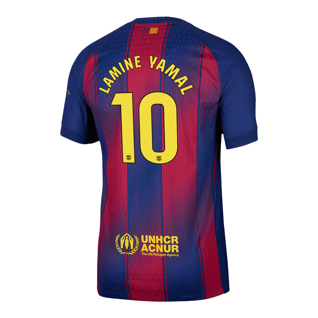 LAMINE YAMAL #10 Barcelona Hjemme Herrer Matchdrakt 2025/26