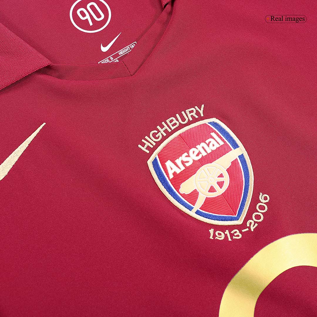 BERGKAMP #10 Arsenal 2005/06 Hjemme Retro drakt