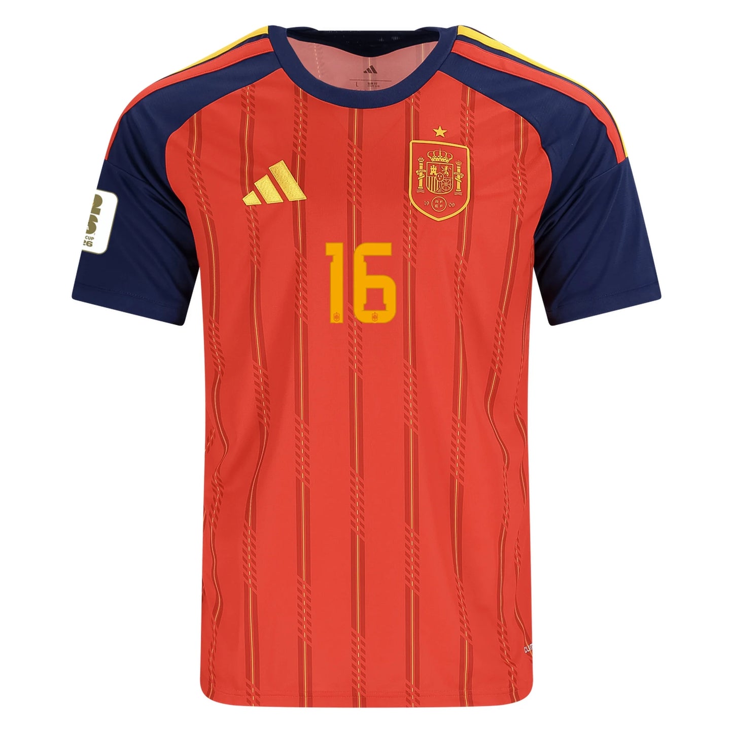 Spania Hjemme Herrer Fan-drakt Rodrigo #16 – VM 2026