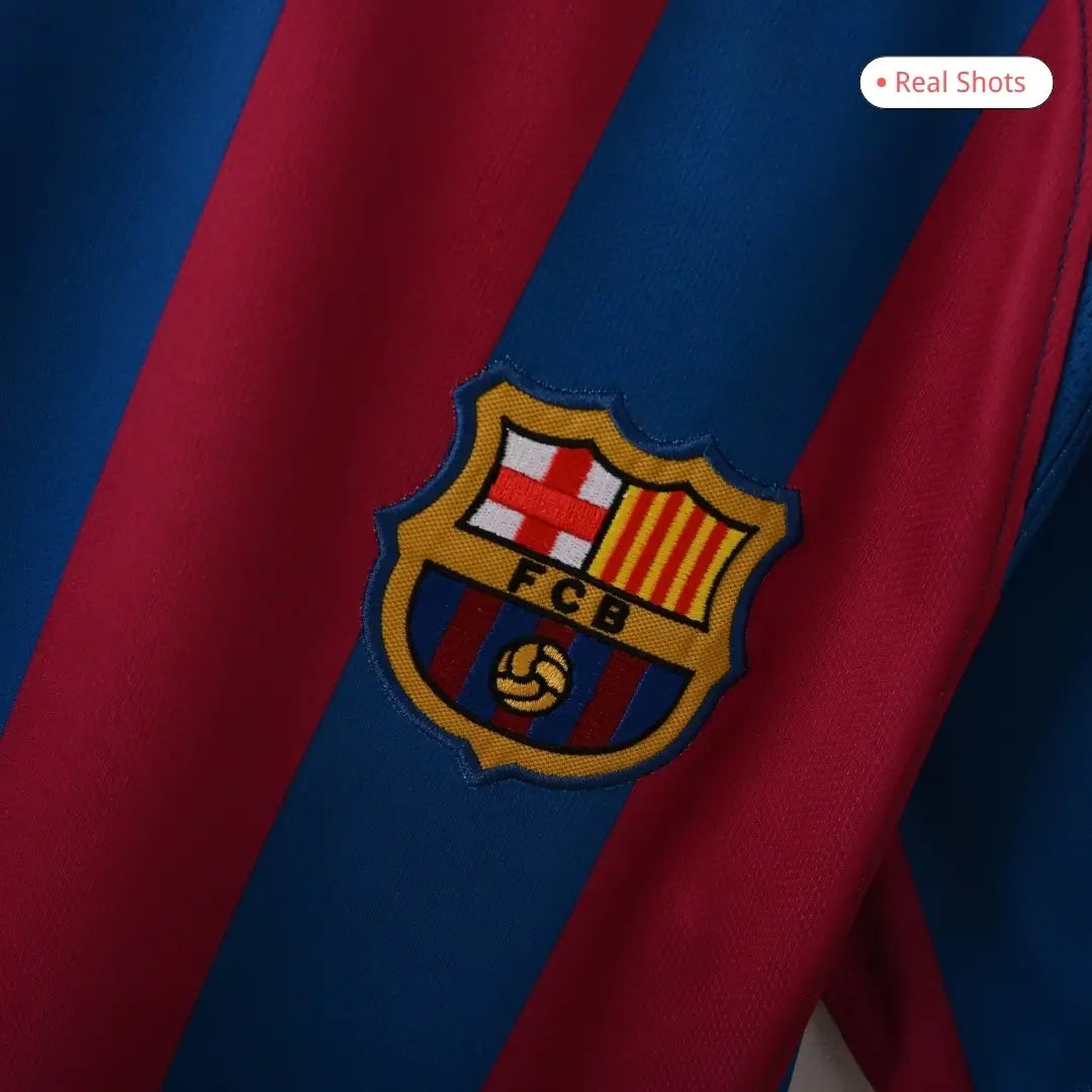 Barcelona Ronaldinho #10 Barcelona 2005/06 Hjemme Retro drakt – UCL-finale