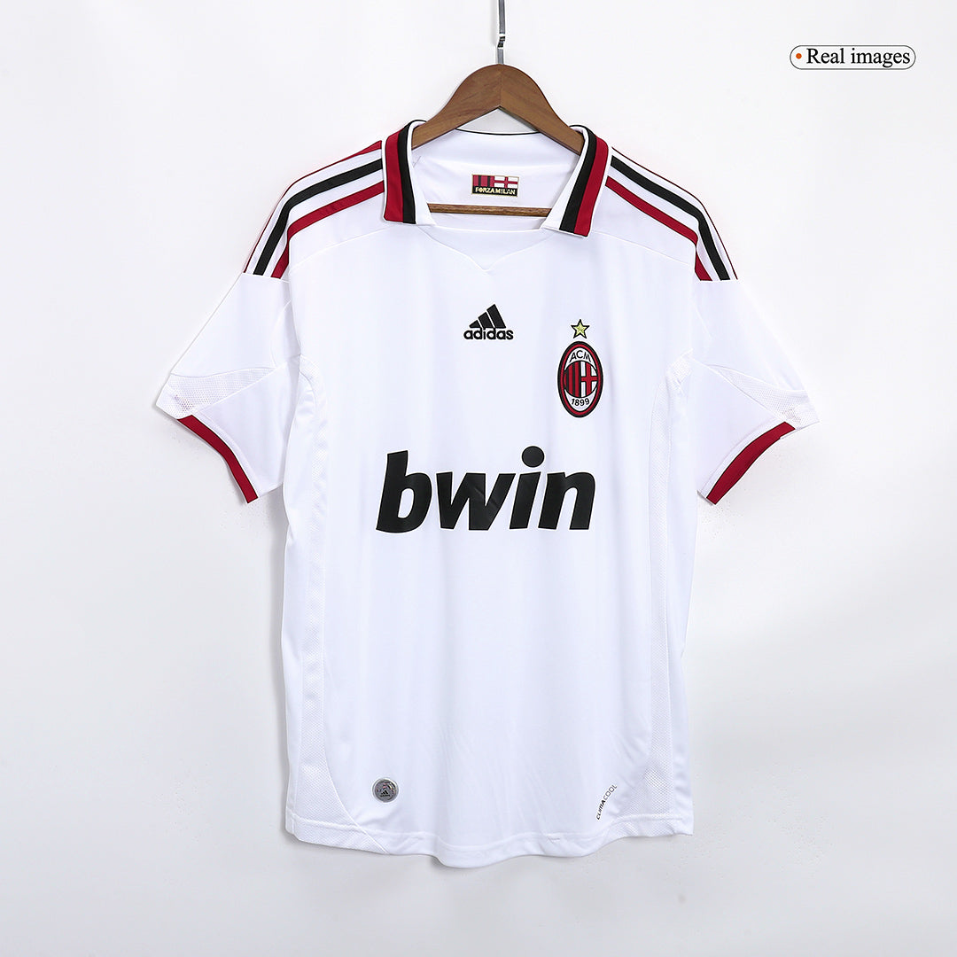 Ronaldinho #80 AC Milan 2009/10 Borte Retro drakt
