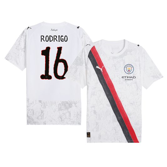 RODRIGO #16 Manchester City KidSuper Herrer Fan-drakt 2025/26 – Klubb-VM