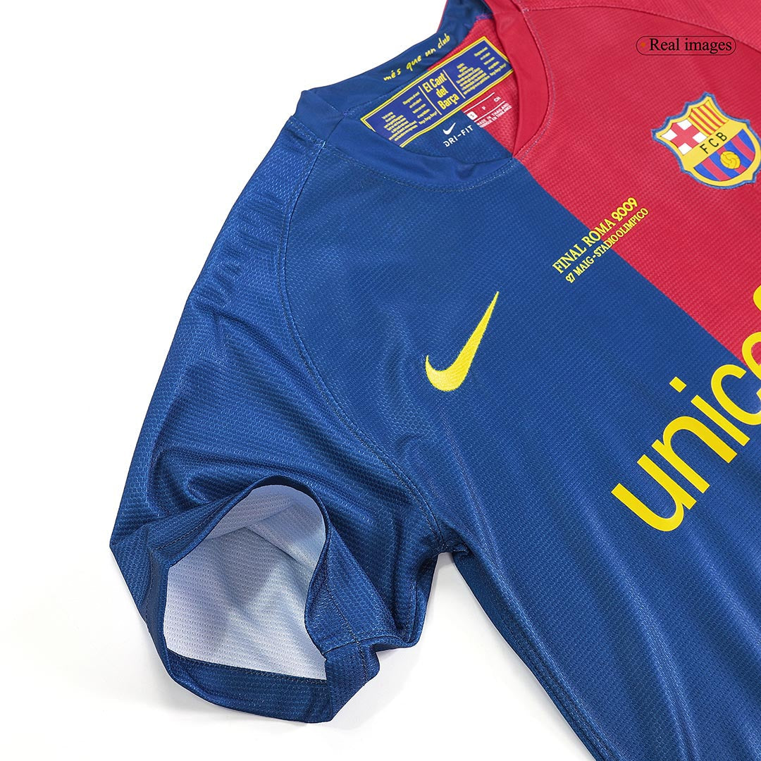 Barcelona MESSI #10 Barcelona 2008/09 Hjemme Retro drakt – UCL
