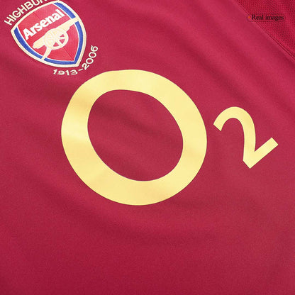 BERGKAMP #10 Arsenal 2005/06 Hjemme Retro drakt
