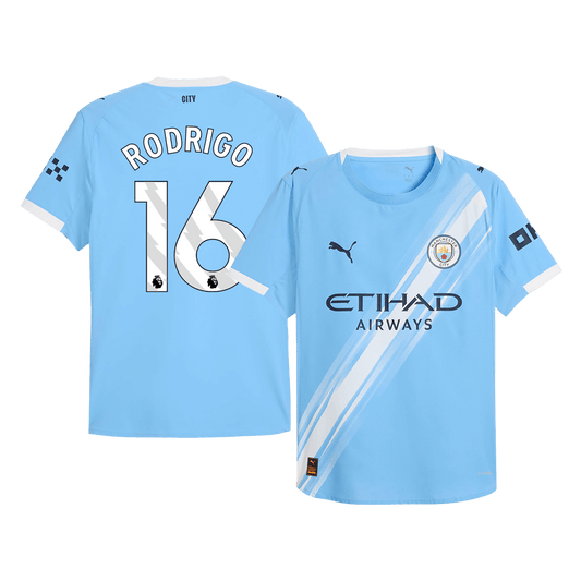 RODRIGO #16 Manchester City Hjemme Herrer Matchdrakt 2025/26