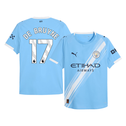 DE BRUYNE #17 Manchester City Hjemme Herrer Matchdrakt 2025/26