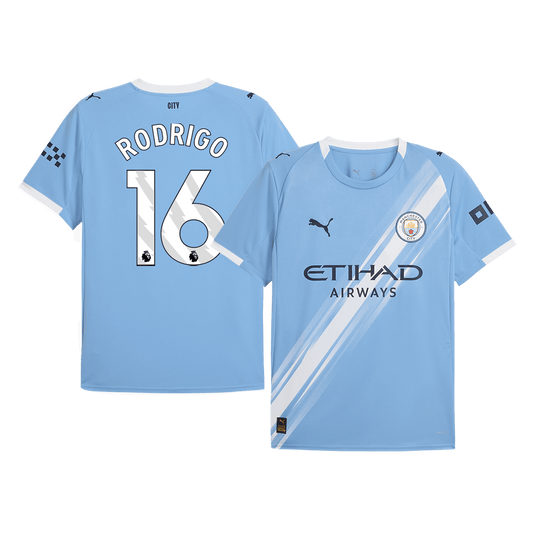 RODRIGO #16 Manchester City Hjemme Herrer Fan-drakt 2025/26
