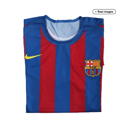 Barcelona Ronaldinho #10 Barcelona 2005/06 Hjemme Retro drakt – UCL-finale