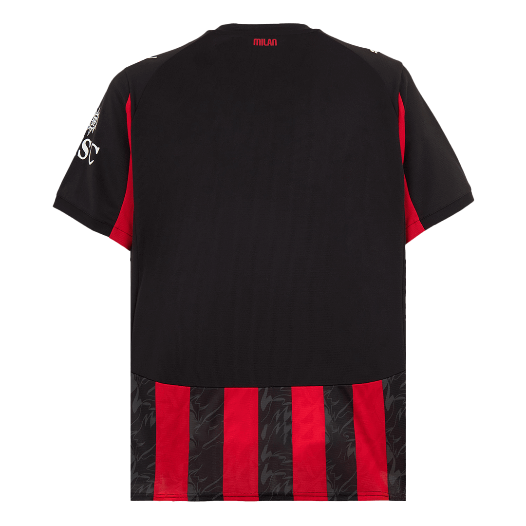 AC Milan Hjemme Rød og Svart Herrer Fan-drakt 2025/26