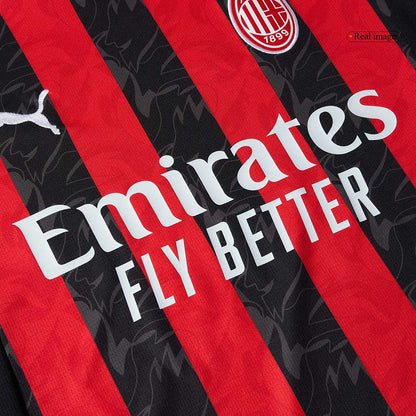 RAFA LEÃO #10 AC Milan Hjemme Rød og Svart Herrer Fan-drakt 2025/26