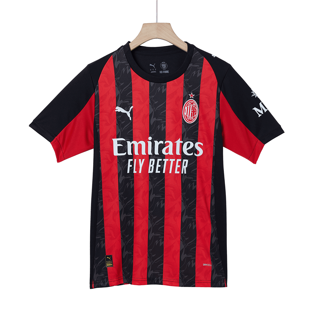 AC Milan Hjemme Rød og Svart Herrer Fan-drakt 2025/26
