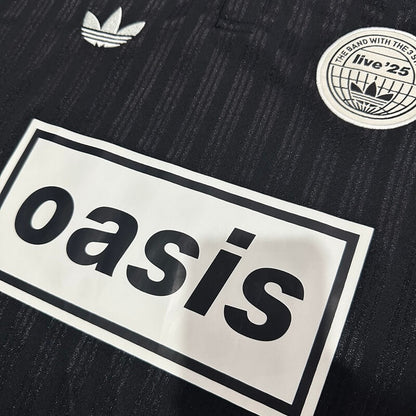 Fotballdrakt Ad x Oasis Tour Svart Jacquard Herrer Fan-drakt