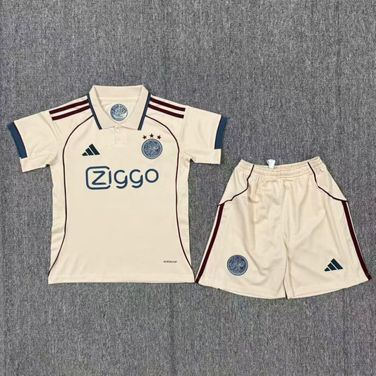 Ajax Tredje Barn Draktsett 2025/26 – Trøye + Shorts + Strømper