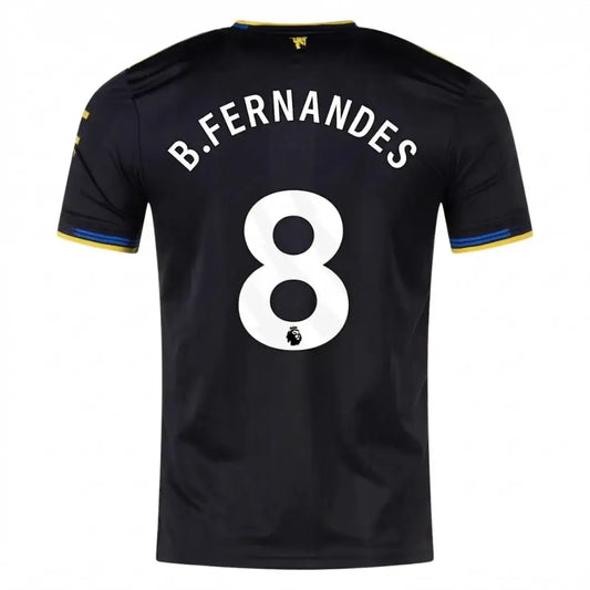 B.FERNANDES #8 Manchester United Tredje Herrer Matchdrakt 2025/26