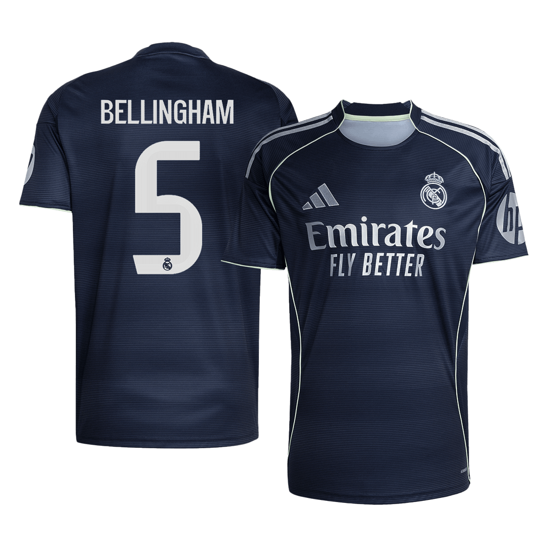 BELLINGHAM #5 Real Madrid Borte Herrer Fan-drakt 2025/26
