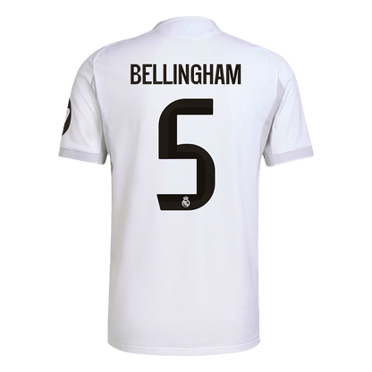 BELLINGHAM #5 Real Madrid Hjemme Hvit Herrer Matchdrakt 2025/26