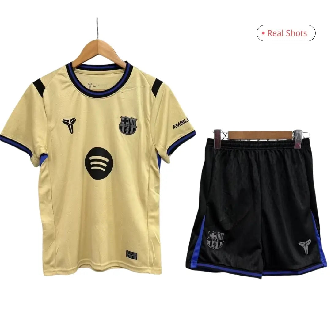 Barcelona Borte x Kobe Bryant Barn Draktsett 2025/26 – Trøye + Shorts + Strømper