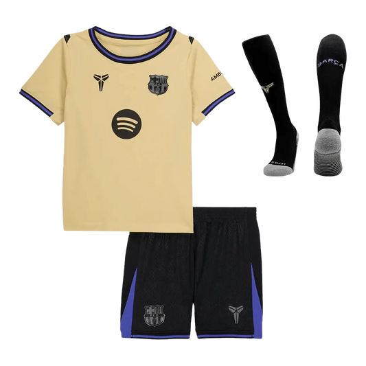 Barcelona Borte x Kobe Bryant Barn Draktsett 2025/26 – Trøye + Shorts + Strømper