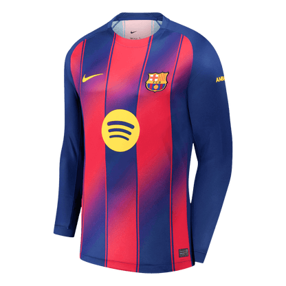 Barcelona Hjemme Herrer Fan-drakt 2025/26 Langermet