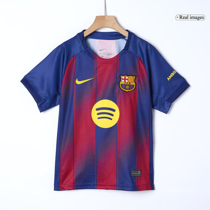 Barcelona Hjemme Barn Drakt + Shorts 2025/26