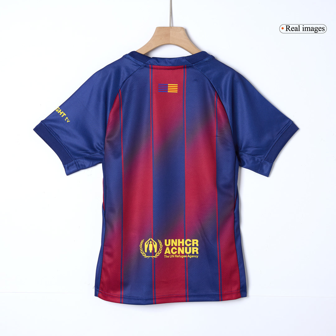 Barcelona Hjemme Barn Draktsett 2025/26 – Trøye + Shorts + Strømper