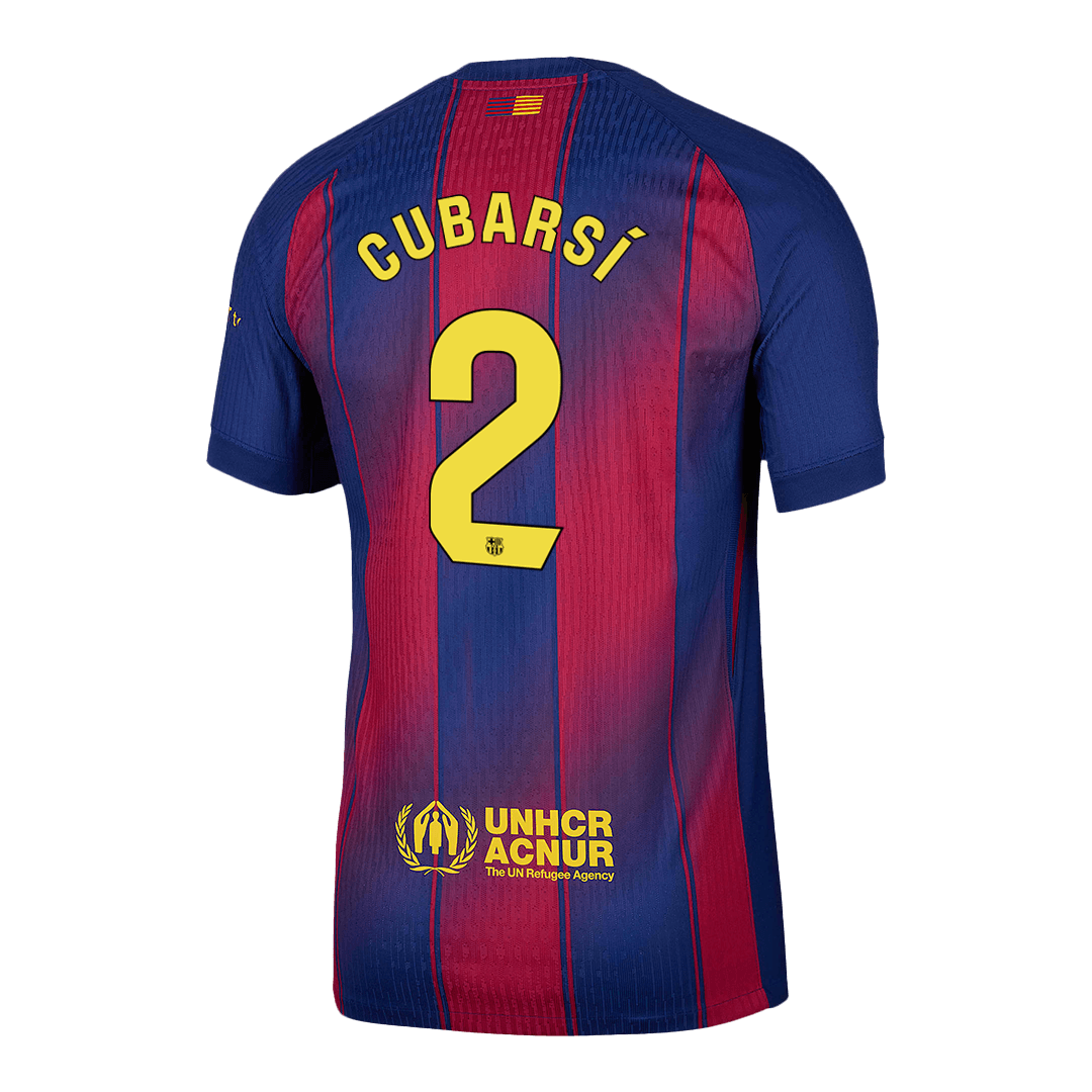 CUBARSÍ #2 Barcelona Hjemme Herrer Matchdrakt 2025/26