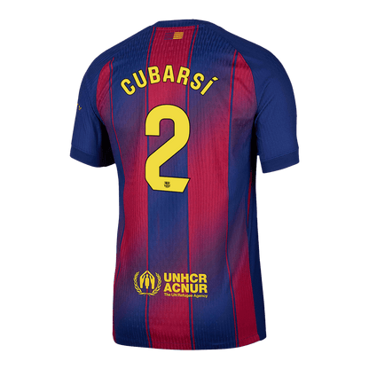CUBARSÍ #2 Barcelona Hjemme Herrer Matchdrakt 2025/26