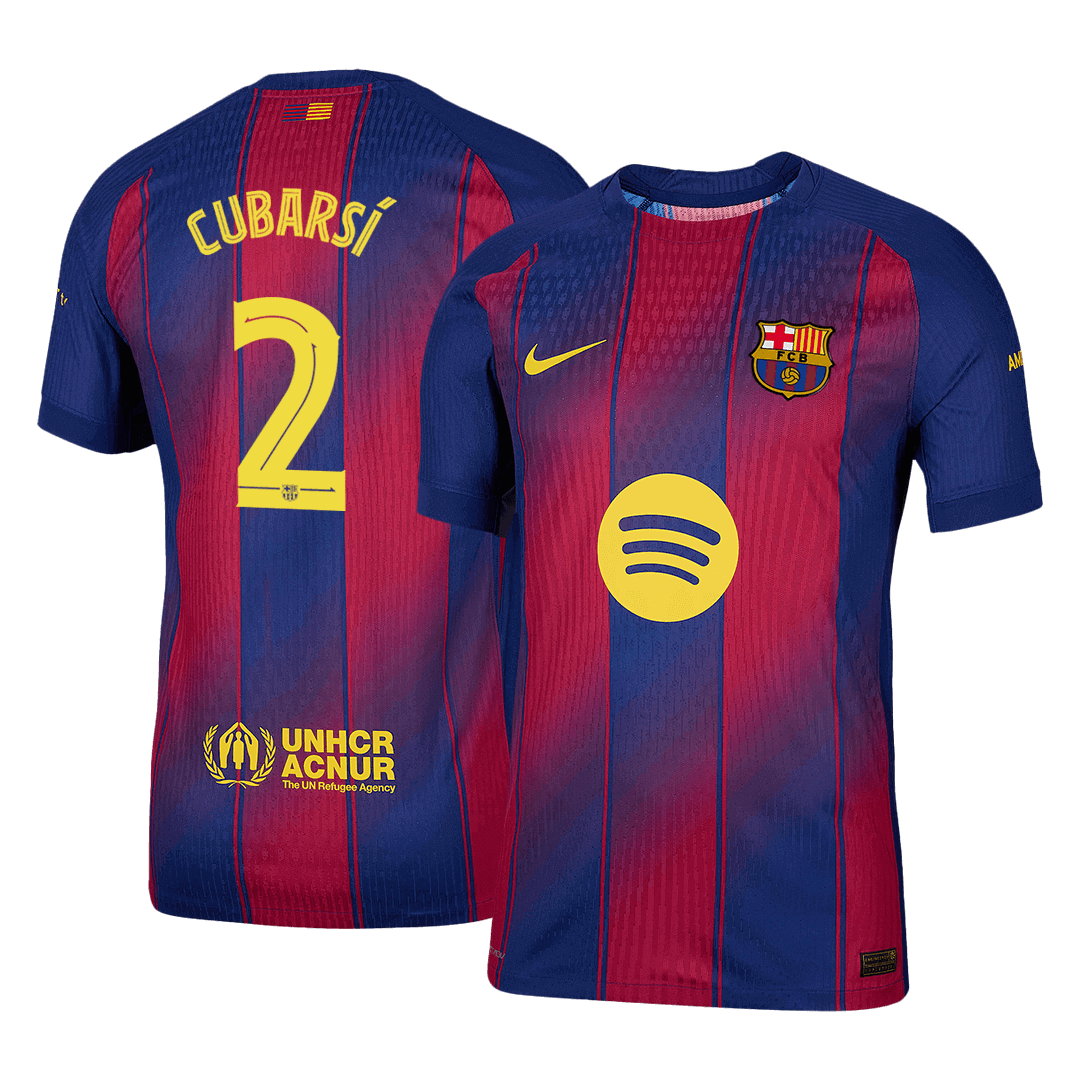 CUBARSÍ #2 Barcelona Hjemme UCL Herrer Matchdrakt 2025/26