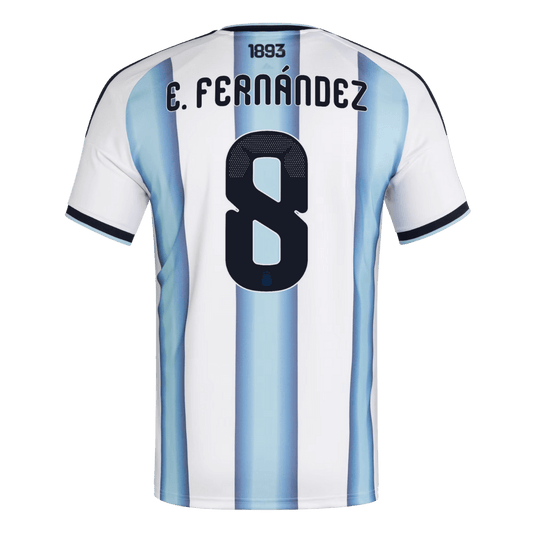 Argentina Hjemme Herrer Fan-drakt E. FERNÁNDEZ #8 – VM 2026