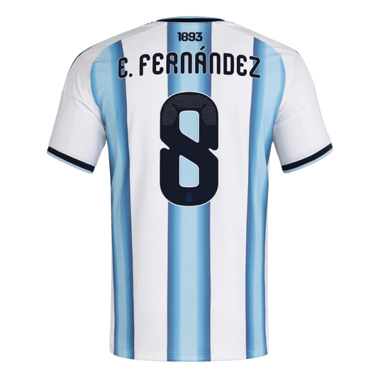 Argentina Hjemme Herrer Matchdrakt E. FERNÁNDEZ #8 – VM 2026