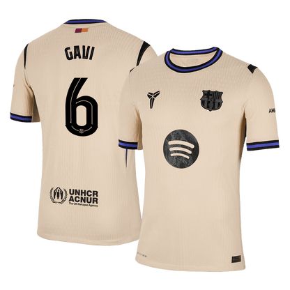GAVI #6 Barcelona Borte UCL Herrer Matchdrakt 2025/26