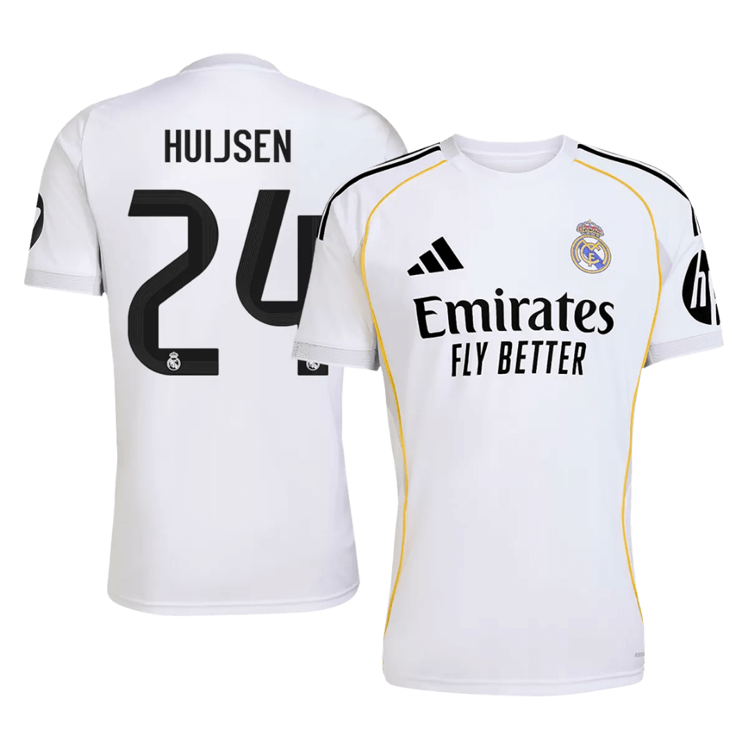 HUIJSEN #24 Real Madrid Hjemme Herrer Fan-drakt 2025/26