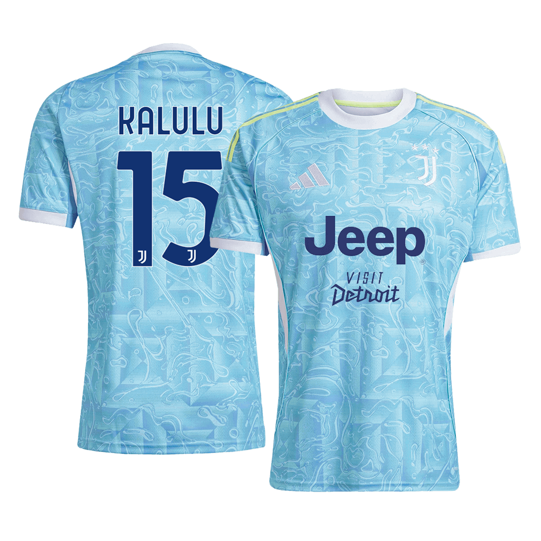 KALULU #15 Juventus Borte Herrer Fan-drakt 2025/26