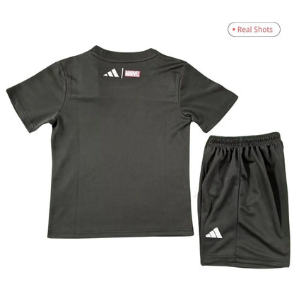 Real Madrid Marvel Warm Up Svart Barn Oppvarmingsdrakt 2025/26