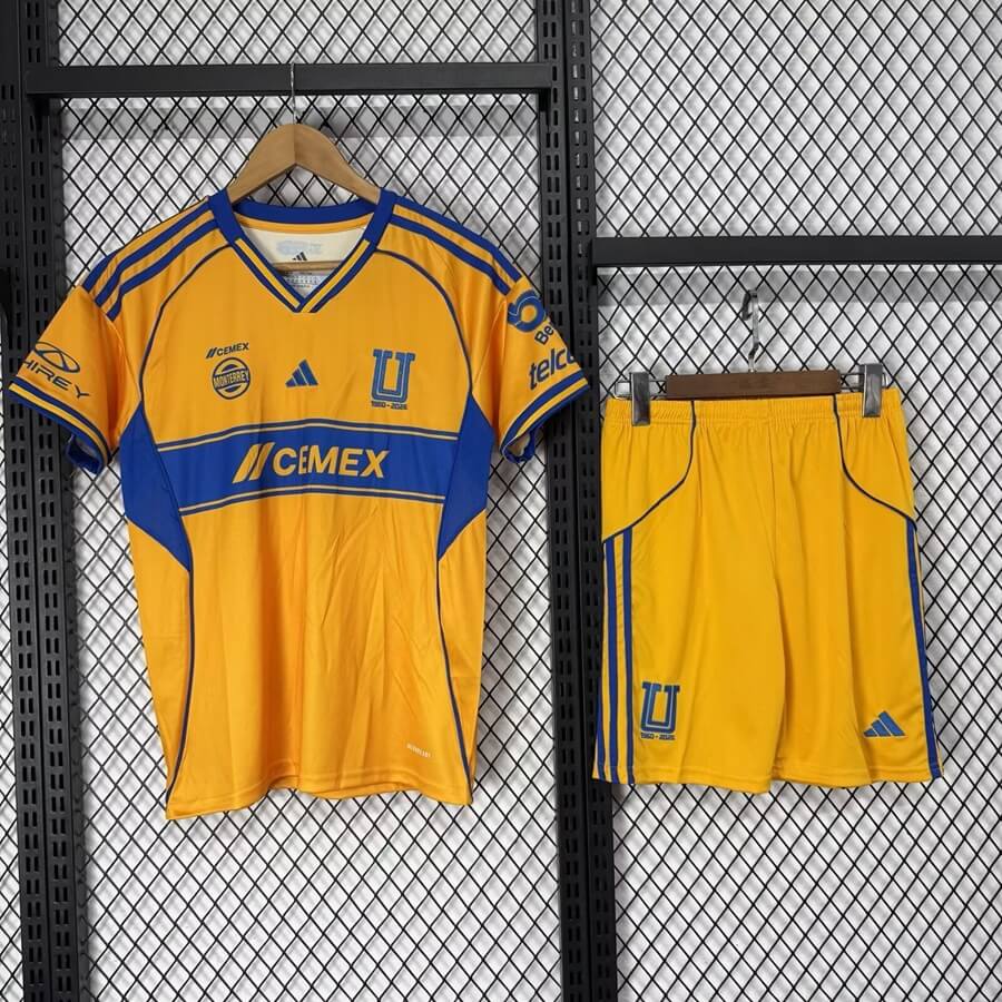 Tigres UANL Hjemme Barn Drakt + Shorts 2025/26