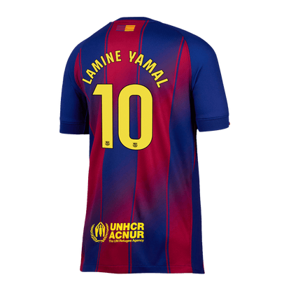 LAMINE YAMAL #10 Barcelona Hjemme Herrer Fan-drakt 2025/26