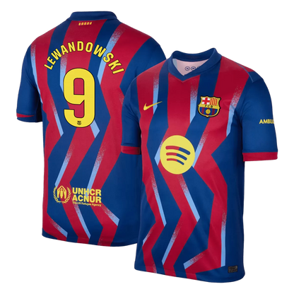 LEWANDOWSKI #9 Barcelona Fjerde 'El Clásico' Herrer Fan-drakt 2025/26
