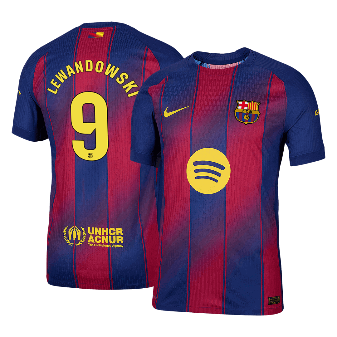 LEWANDOWSKI #9 Barcelona Hjemme Herrer Matchdrakt 2025/26
