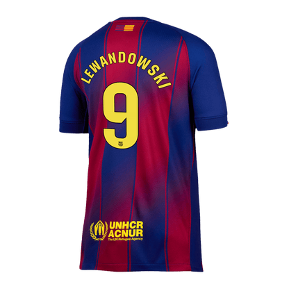 LEWANDOWSKI #9 Barcelona Hjemme Herrer Fan-drakt 2025/26