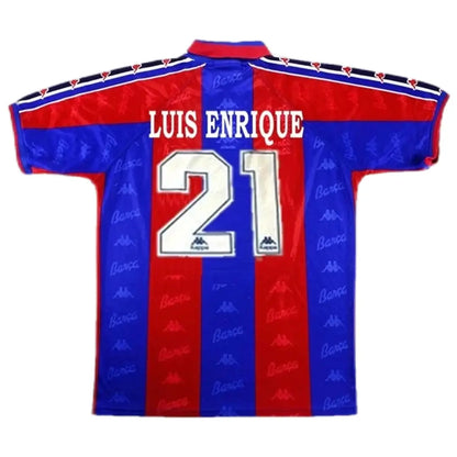 Luis Enrique #21 Barcelona 1996/97 Hjemme Retro drakt