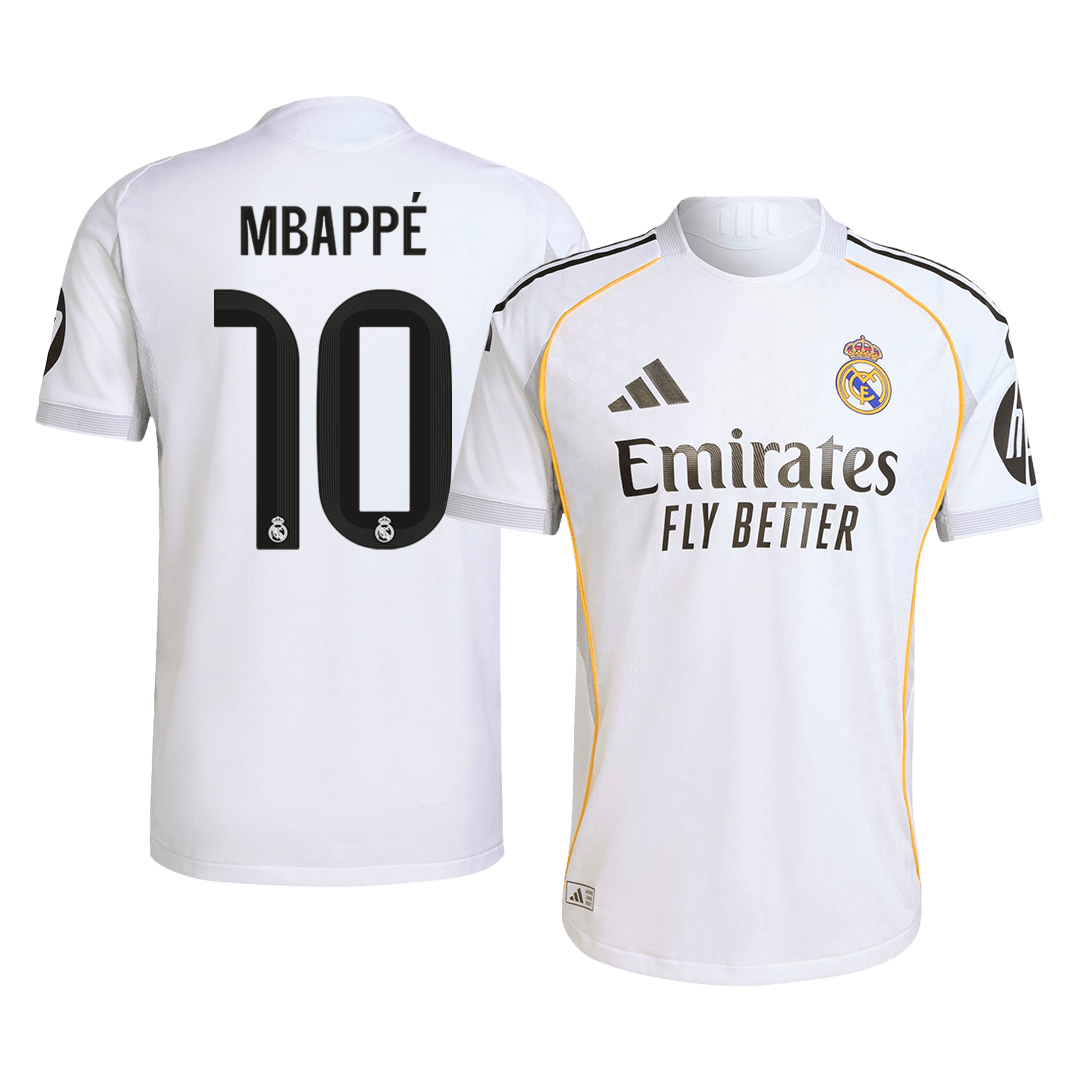 MBAPPÉ #10 Real Madrid Hjemme Herrer Matchdrakt 2025/26