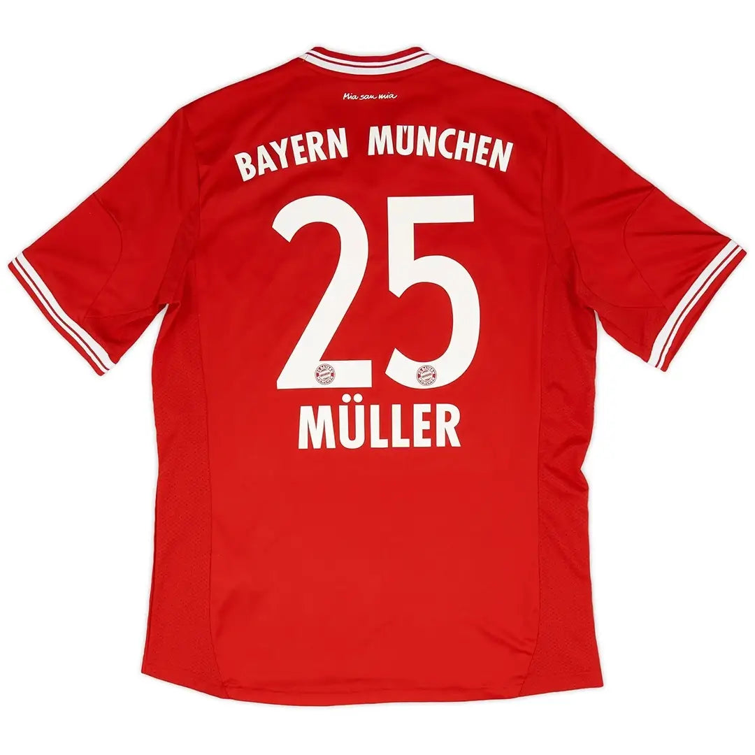 MÜLLER #25 Bayern Munich 2013/14 Hjemme Retro drakt