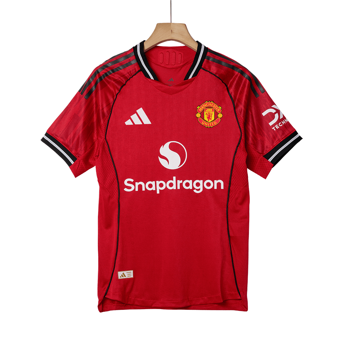 B.FERNANDES #8 Manchester United Hjemme Herrer Matchdrakt 2025/26