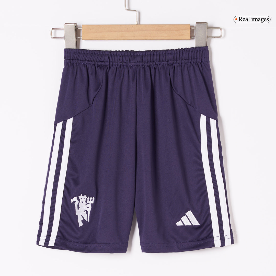 Manchester United Borte Barn Drakt + Shorts 2025/26