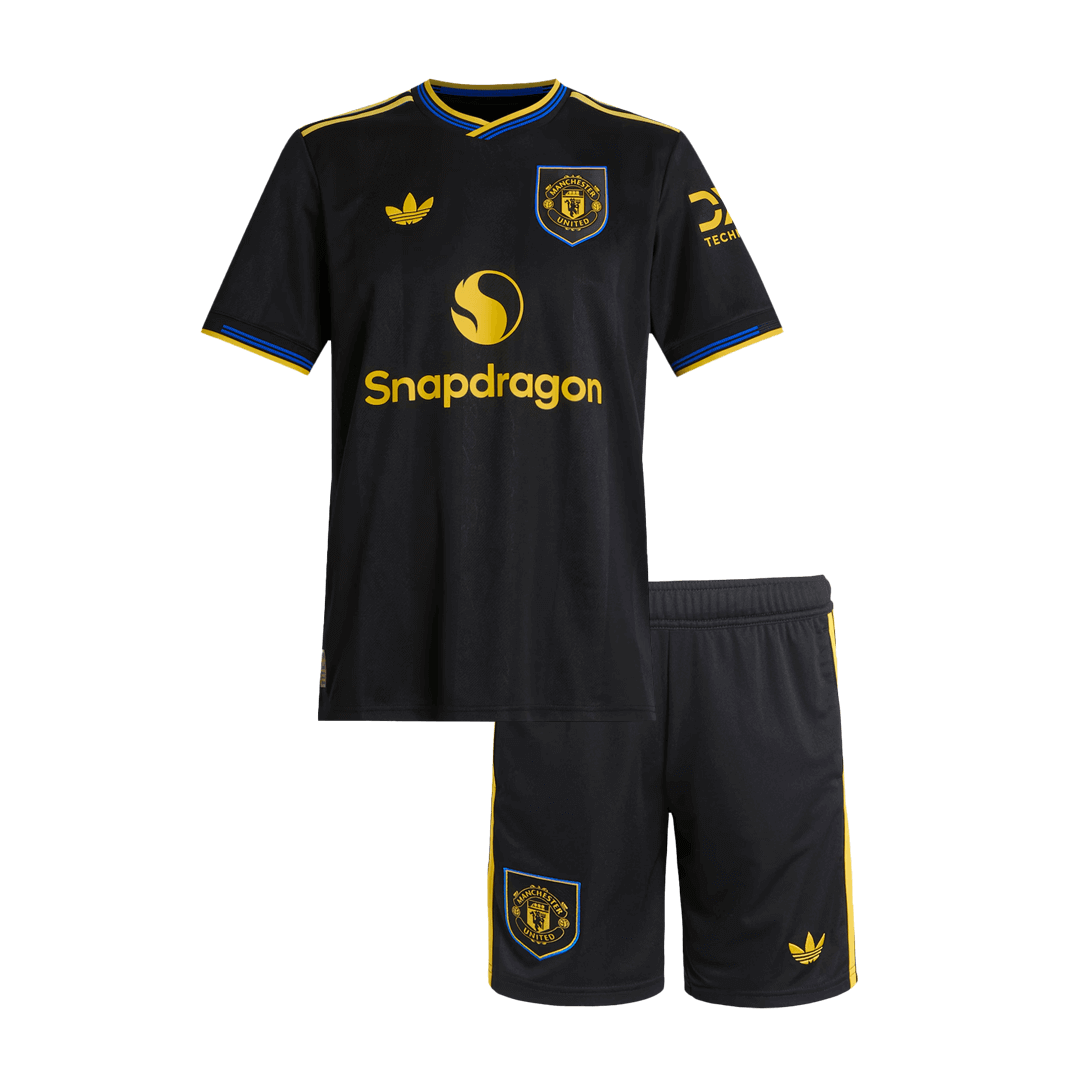 Manchester United Tredje Barn Drakt + Shorts 2025/26