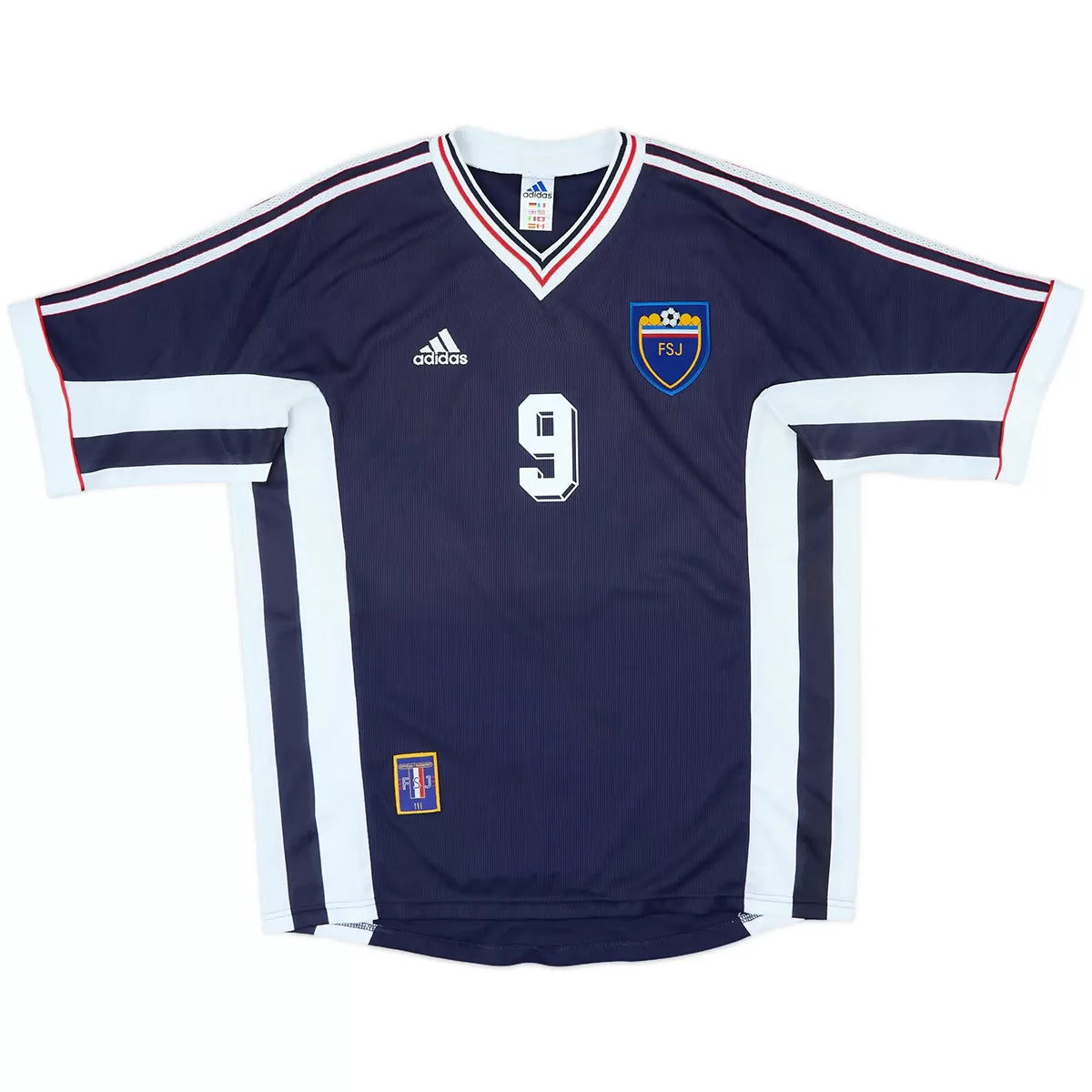 Mijatović #9 Yugoslavia 1998 Hjemme Retro drakt