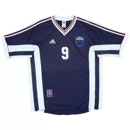 Mijatović #9 Yugoslavia 1998 Hjemme Retro drakt