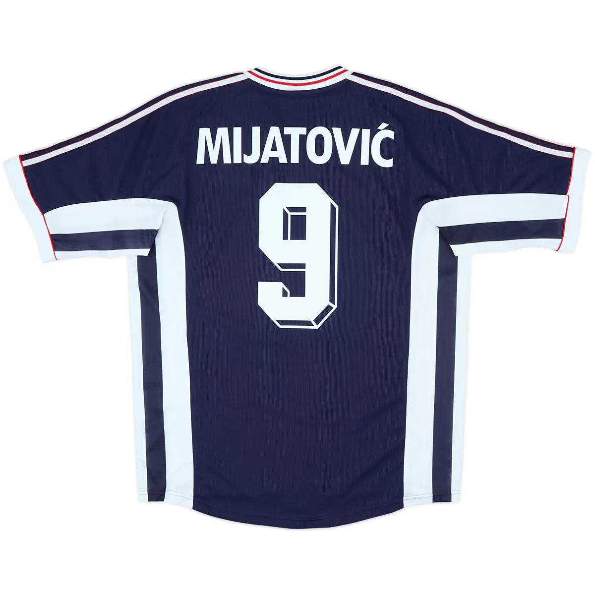 Mijatović #9 Yugoslavia 1998 Hjemme Retro drakt