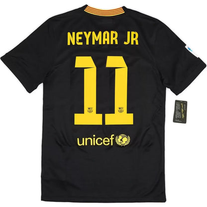Neymar Jr #11 Barcelona 2013/14 Tredje Retro drakt